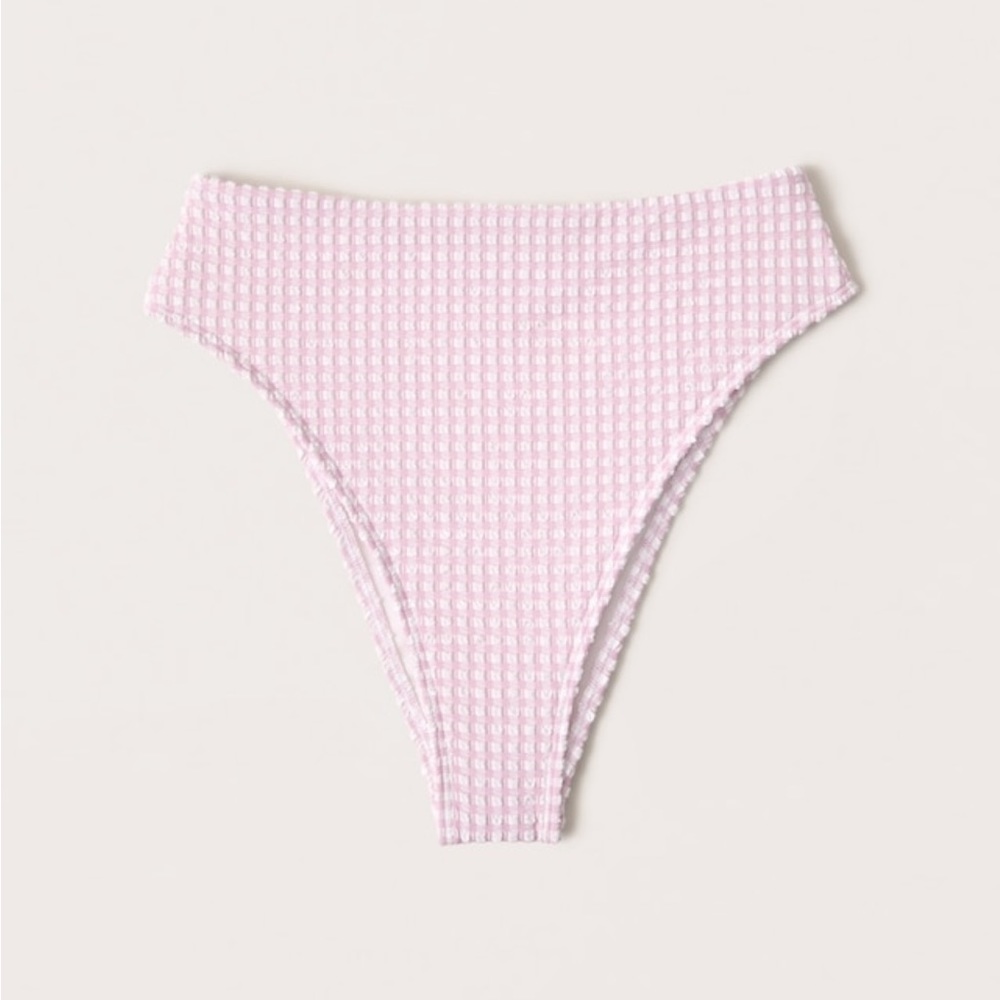 Abercrombie and Fitch Pink Gingham Bathing Suit Bottom
